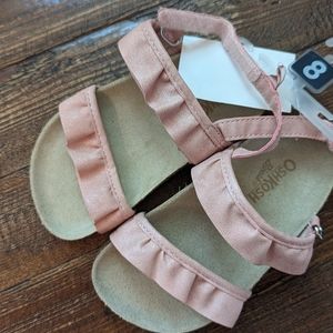 NWT Pink Ruffle Sandal